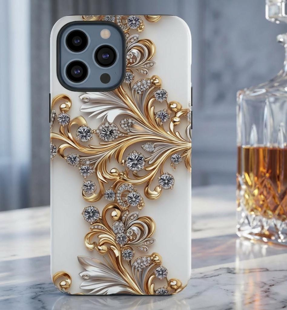 White Chanel Phone Case iPhone 12 - Etsy