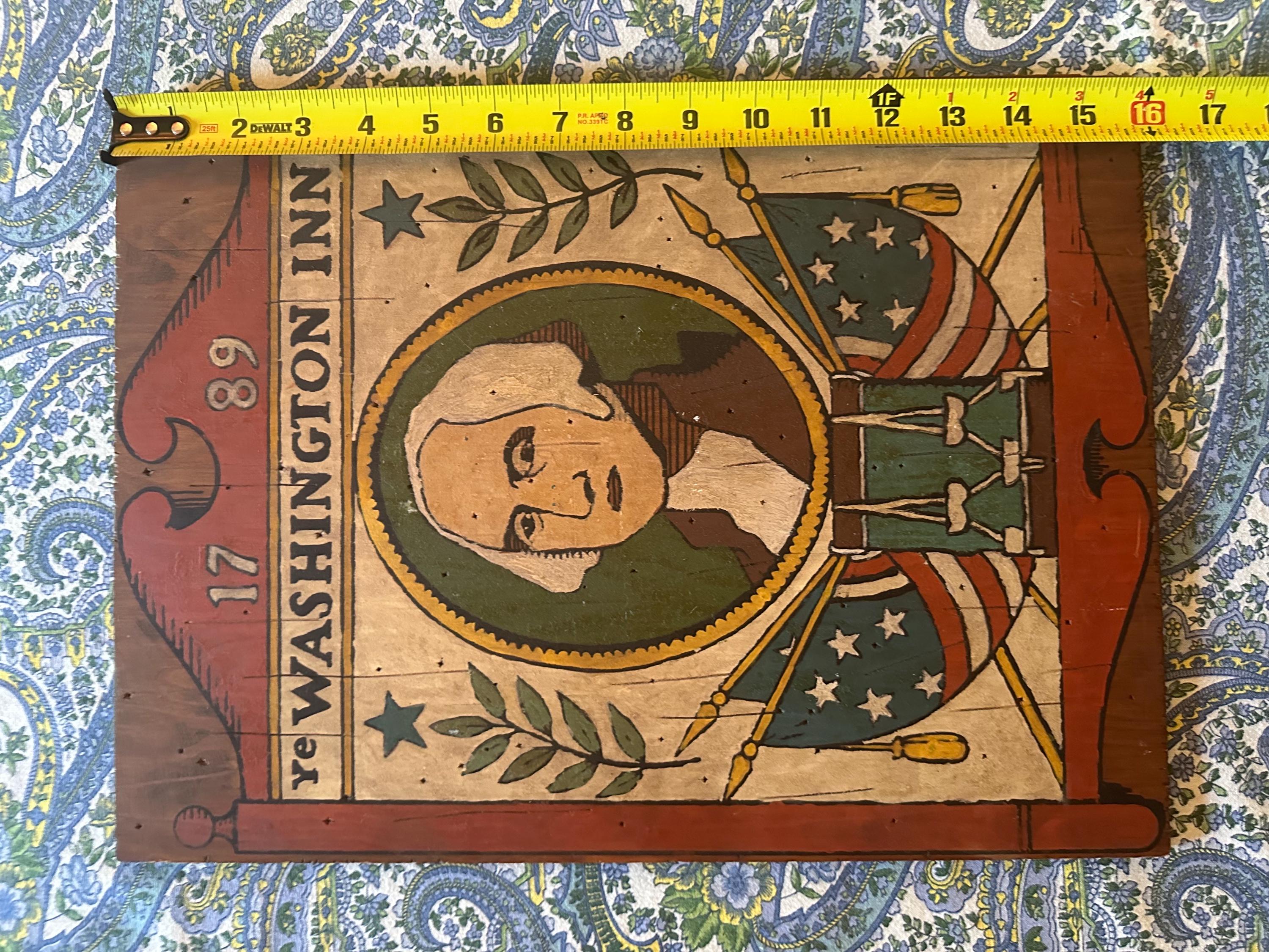 ヴィンテージ ジョージ・ワシントン サインアート -イェ・ワシントン