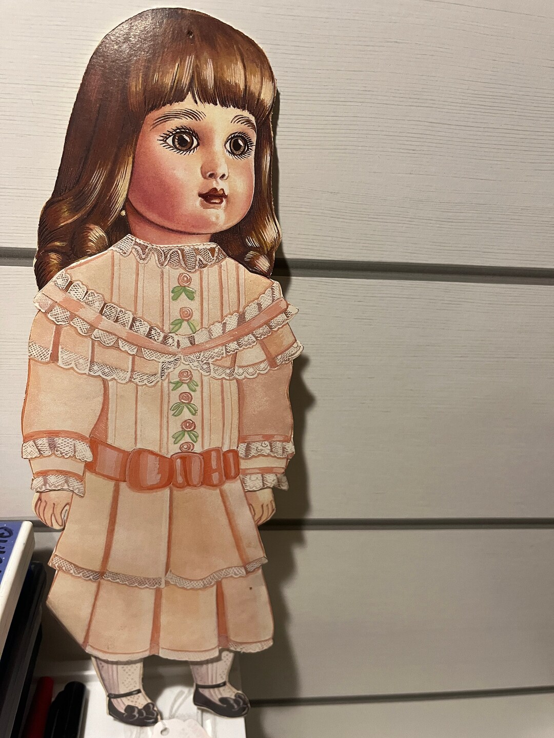 Beautiful Cardboard Paper Doll Vintage 1940s With Paper Etsy