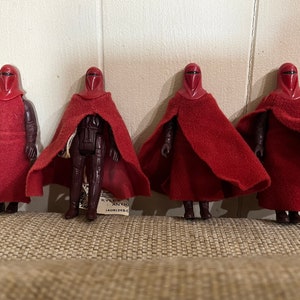 Star Wars Emperor Guard figurines, 1983, poseable, plastic, vintage