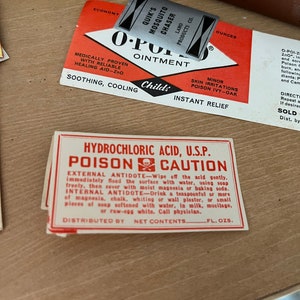 Lot of Authentic antique apothecary, pharmacy labels