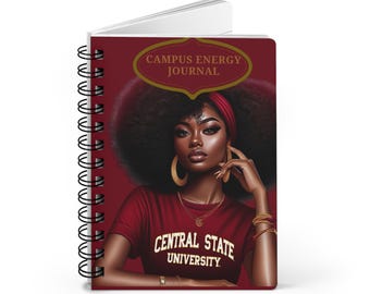 Campus Energy Journal | College Student Planner, Study Notebook, Motivational Diary