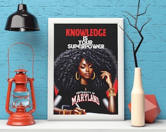 Empowering Knowledge Framed Poster, University Pride Wall Art