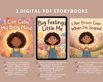 Kids Emotional Learning Storybooks | SEL Confidence & Calm (PDF Download)