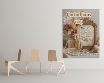 Canvas Wall Art, Inspirational Home Decor, Christian Quote, Motivational Gift, Living Room Decoration