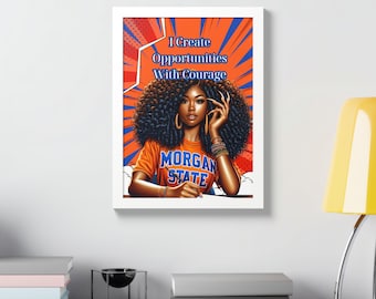 Empowering Framed Poster, Motivational Wall Art, Black Art