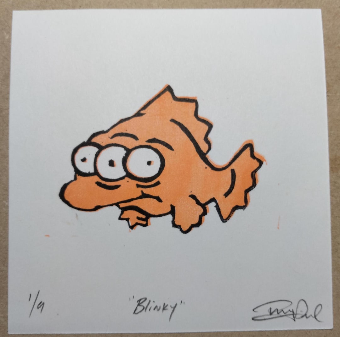 Blinky the Fish (the Simpsons) - Reduction Print - Etsy