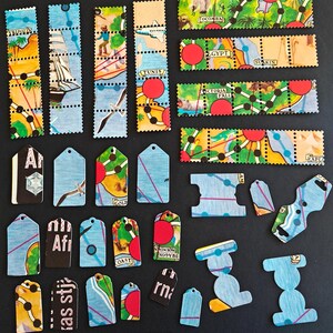 Vintage 'Afrikaanse Tähti' bordspel gestanst - zeldzame Finse avonturenspelstukken set 1.