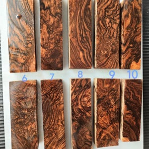 Turkish Walnut Burl (Raw - not stabilized) XL blocks for knifehandle handles , diy projects, woodturning and wood projects.