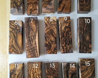 Turkish Walnut Burl (Raw - not stabilized) for knifehandle handles , diy projects, woodturning and wood projects.  - B