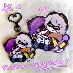 N x Uzi Keychain & Sticker