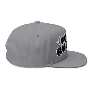 Fools Rush In Flat Bill Cap, Trendy Embroidered Snapback, Cool Gift for Friends, Casual Streetwear, Summer Accessories