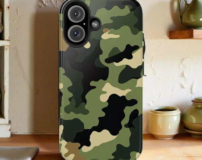 Phone Case: Camouflage Pattern - Durable, Impact Resistant iPhone Samsung