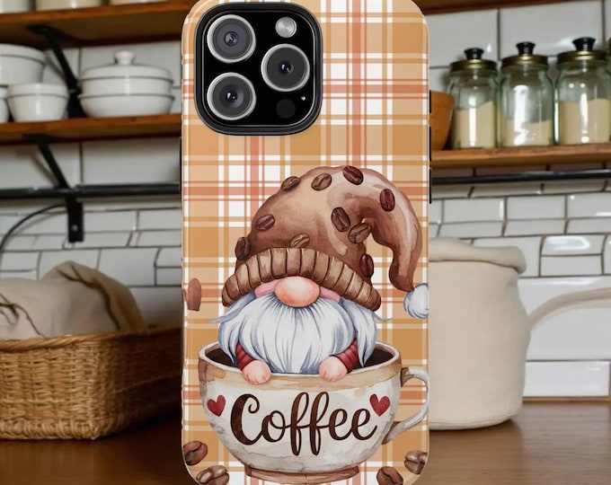 Coffee Gnome Tough Mobile Phone Case iPhone Samsung Cover