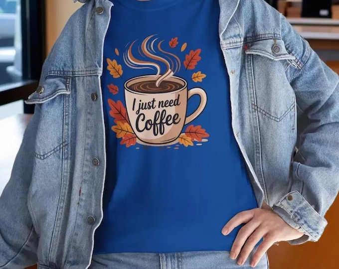 Coffee Lover T-Shirt: Casual Fall Style Tee (Heavy Cotton)