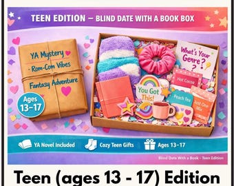 Blind Date With a Book – Teen Edition • YA Mystery Book Box • Cozy Teen Gift Set • Surprise Young Adult Novel