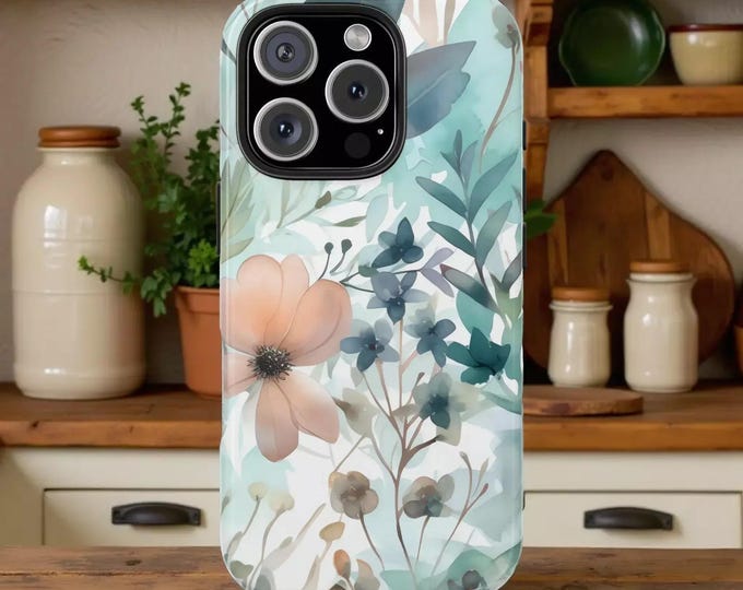 Floral Tough Phone Case: Durable, Impact Resistant, Nature Design