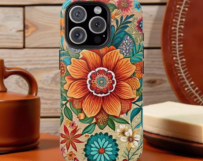 South Western Scenic Floral Phone Case, Vibrant Colors (iPhone & Samsung) Cover