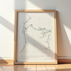 Rocky Mountain National Park Poster | Colorado Wall Art & Souvenir | Rocky Mountain Park Print