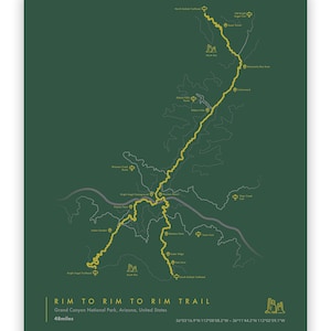 Rim to Rim to Rim Trail Map Art - Il 300x300.6483898957 5zg4 