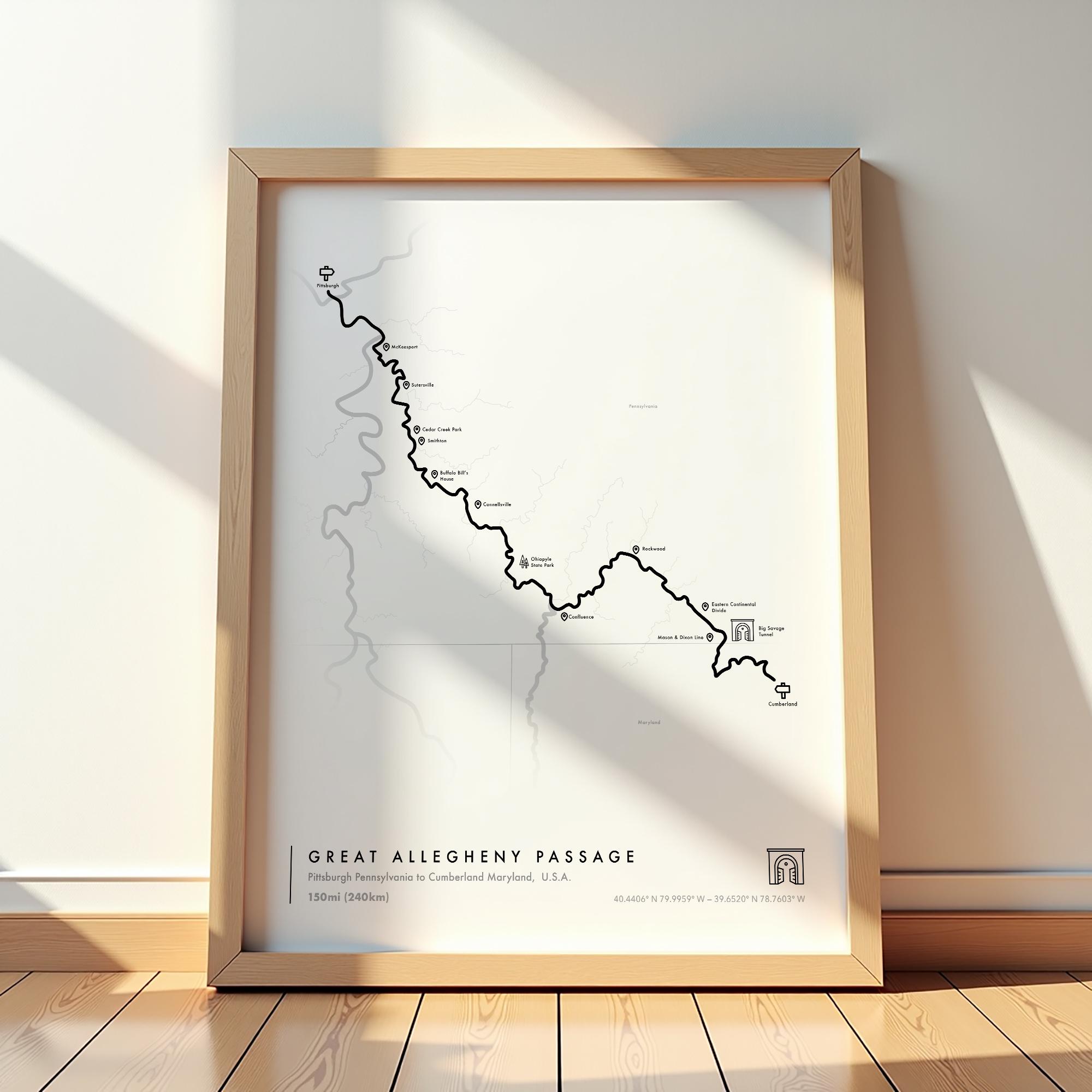 Cumberland Great Allegheny Passage Trail Guide Great Allegheny