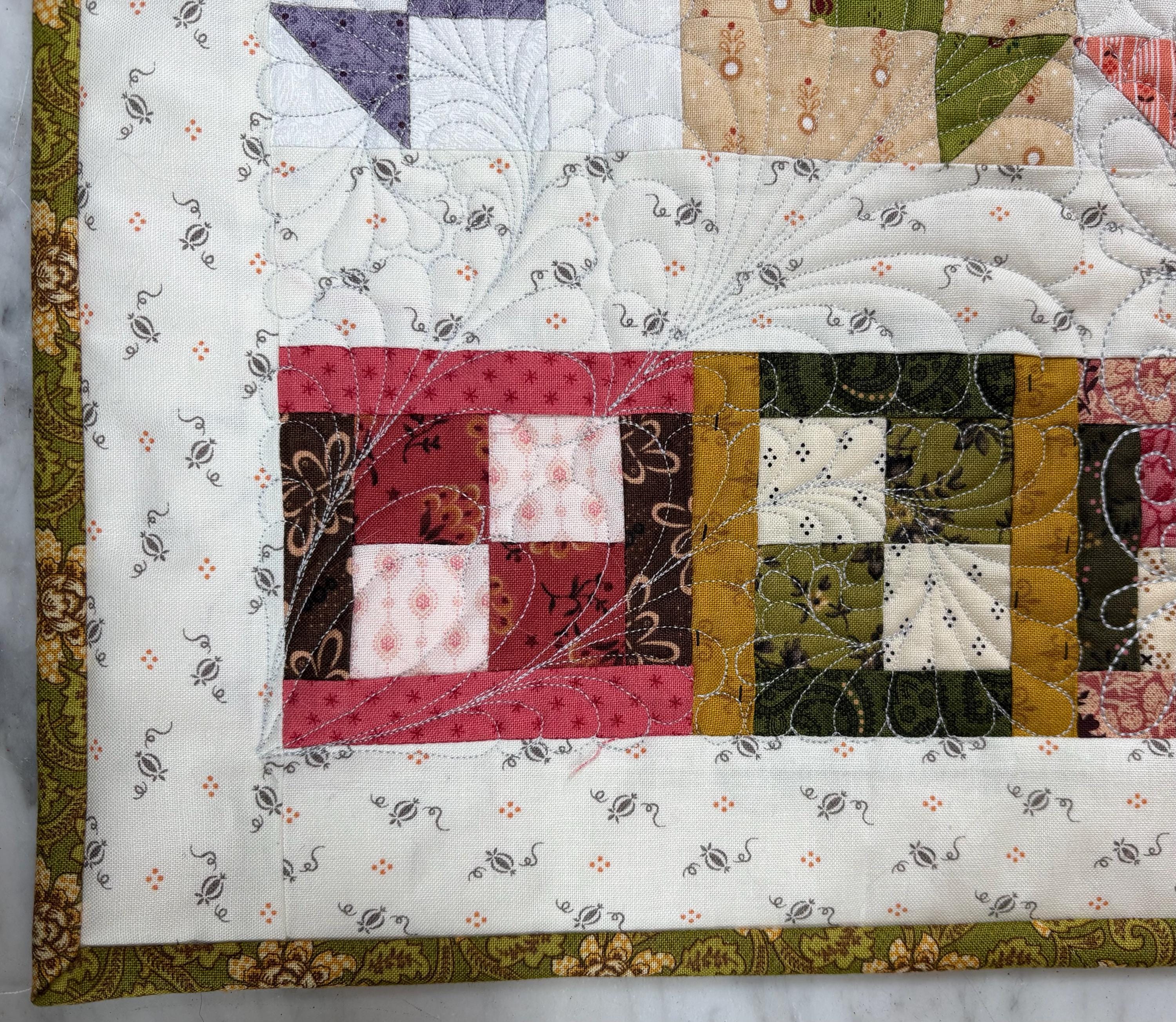 Just Finished Handmade Spring Patchwork Sampler Quilt Mini Wall Hanging ...