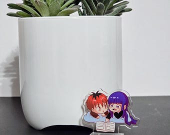 YLEAFUN Figurine Fern Stark – Statue Anime 10 Cm – Personnage Assis – PVC – Décoration Bureau – Cadeau Collector