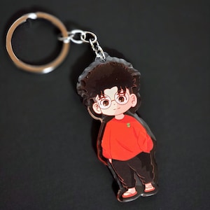 Okarun from Dandandan keychain