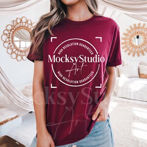 Bella Canvas 3001 kastanjebruin shirtmodel, BC 3001 kastanjebruine tshirtmodel, trendy, gezellige zomerherfst Boho Esthetische tshirt Bella Canvas 3001 model