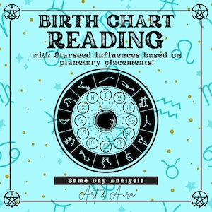 Análise de Mapa Astral de Nascimento no Mesmo Dia com Breve Integração de Starseed e Numerologia - Mapa Natal Personalizado, Leitura do Zodíaco
