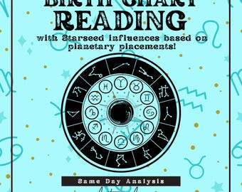 Personalized Birth Chart Reading – Natal Astrology, Starseed & Numerology