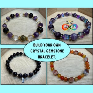 Build Your Own Custom Bracelet! Create a Personalized Crystal Bracelet / Gemstone Healing Bracelets