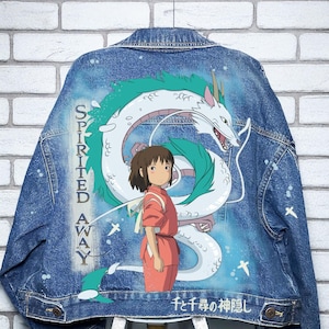 Hand-Painted Anime Jacket Made to Order, Painted Denim Jacket, Personalized Clothes for Any Your Design, Custom Jean Jacket for Men or Women