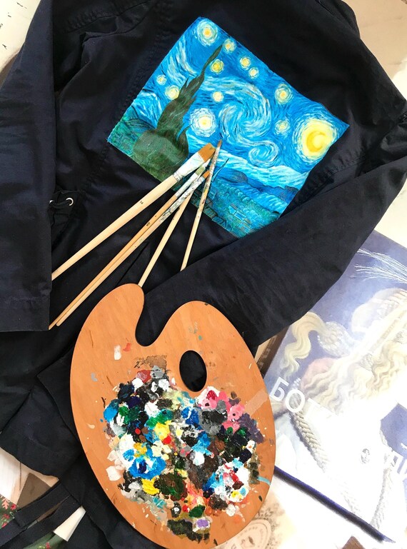 OneOfAkinD Re:make paint denim jacket Custom Hand-painted Denim