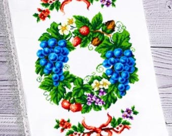 Beaded embroidery kit for a basket towel cover for the Savior's Day. BA 9026. Choose an option.
