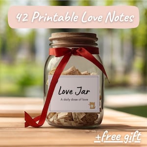 Druckbare Liebesnotizen | Romantisches Geschenk für Paare (Instant Download) l Minimalistisch