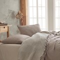 Organic Muslin Bedspread: Crinkled Cotton Breathable Blanket