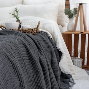 Muslin Comforter: King Size Cotton Quilt, OEKO-TEX Certified