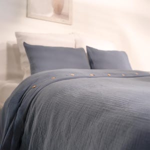 Cozy Gauze Duvet Cover, OEKO-TEX Certificate, Muslin Boho Bedding Set, Cotton Comforter Cover