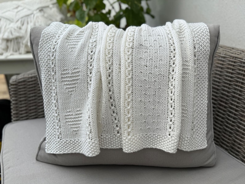 Baby Blanket Knitting Pattern - PDF Download - Pure Heart Blanket - Etsy