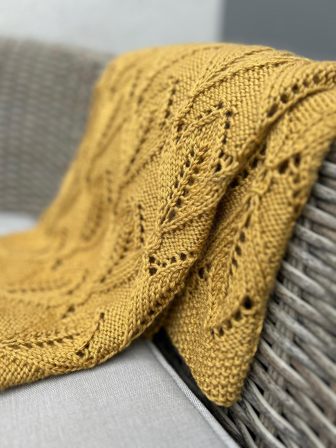 Baby Blanket Knitting Pattern - PDF Download - Willow & Wool Blanket - Etsy