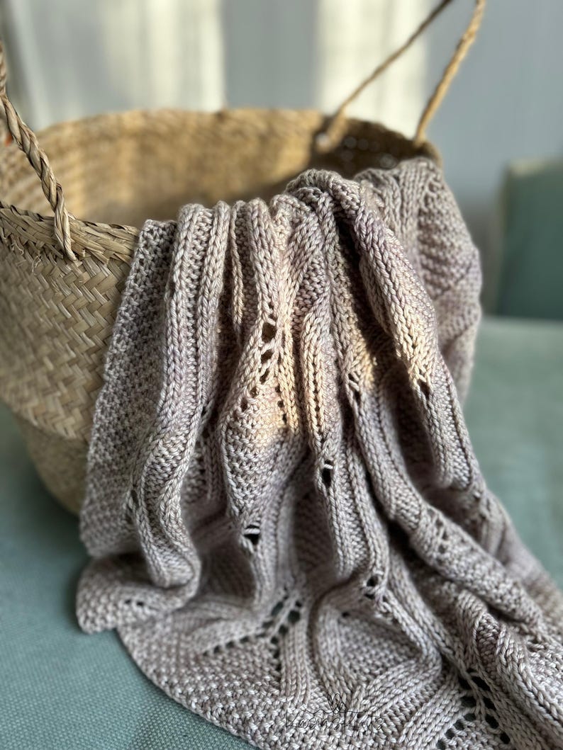 Baby Blanket Knitting Pattern - PDF Download - Geo Comfort Blanket - Etsy