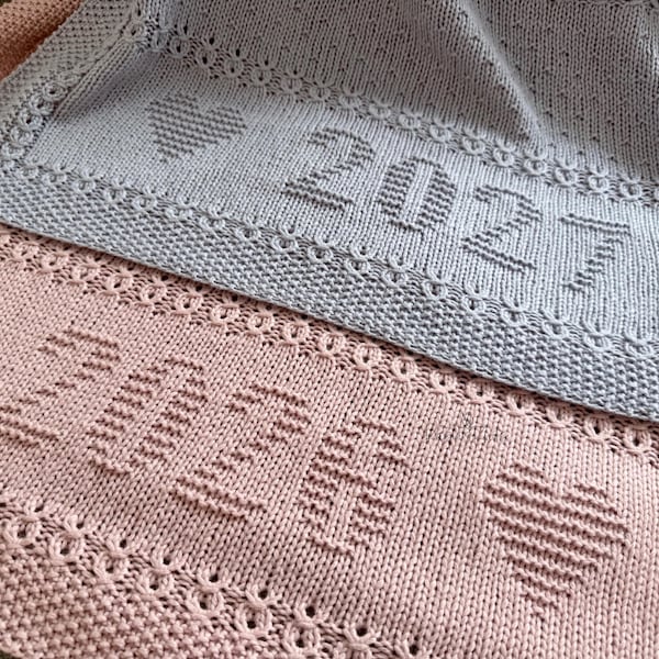 Baby Blanket Knitting Pattern - PDF download - Keepsake Blanket 2026