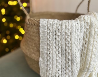 Schema per lavorare a maglia una coperta per neonati - Scarica PDF - Coperta Little Lamb