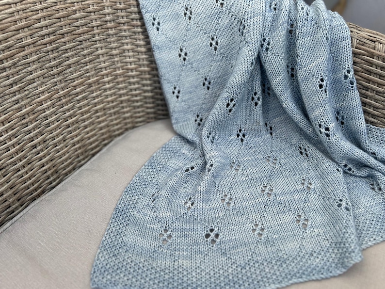 Baby Blanket Knitting Pattern - PDF Download - Little Gem Blanket ...