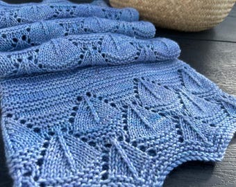 Baby Blanket Knitting Pattern - PDF download - Sleepy Sailor Blanket