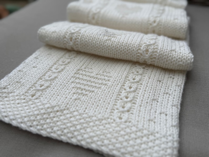 Baby Blanket Knitting Pattern - PDF Download - Pure Heart Blanket - Etsy
