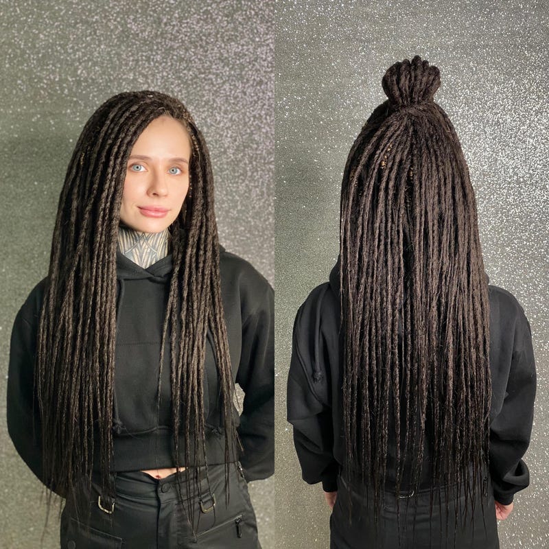 Dark Brown Dreads - Etsy