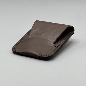 Tarjetero de cuero, billetera pequeña minimalista de cuero, regalo para hombres y mujeres, monedas, tarjetas de crédito, tarjetas de presentación, delgado
