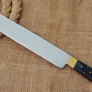 17” Handmade Bowie Knife – Carbon Steel | Micarta Handle | Sheath Included